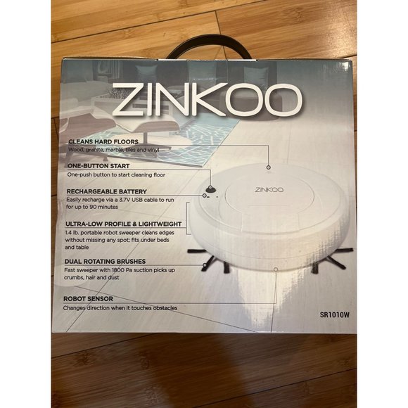 Zinkoo Robot Hard Floor Hepa Filter Rechargeable Lightweight sweeper - Picture 3 of 11